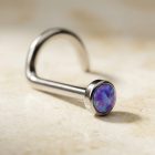 Nostril Screw with Opal Top Purple - TRM10206_2