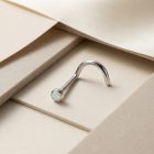 Nostril Screw with Opal Top White - TRM10205_2