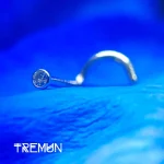 Śruba do nozdrzy z białym CZ (1)