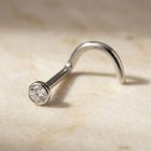 Nostril Screw with White CZ - TRM10204_1
