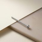 Straight Nostril Pin with Flat Disc Top - TRM10201_1