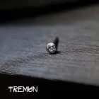 Nostril Straight with white CZ