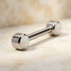 Threadless Barbell With Opal - TRM10123_1