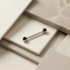 Threadless Barbell With Onyx - TRM10126_2