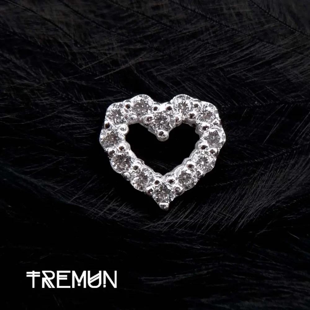 Top in oro bianco Cordis