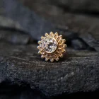 Zon Geelgoud draadloze top