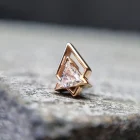 Teide Rumeno zlato push pin top