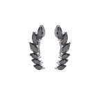 Zoe Labret CZ Negro Titanio