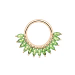 Марія з жовтого золота з цаворитом