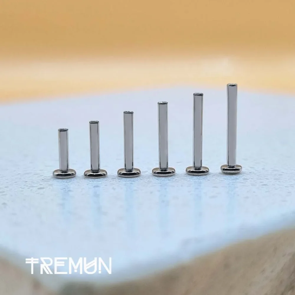6mm Titan Labret 18G Push Pin