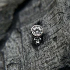 Alisea 1 White Gold push pin top