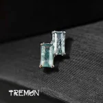 Baguette Double Moss Agate