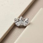 Elise With Beads White Gold - SNG10040_2