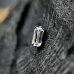 Octagon Half Bezel White Gold