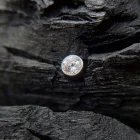 Bezel Set-End White Gold