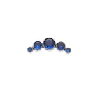 Cluster Sapphire Blue CZ