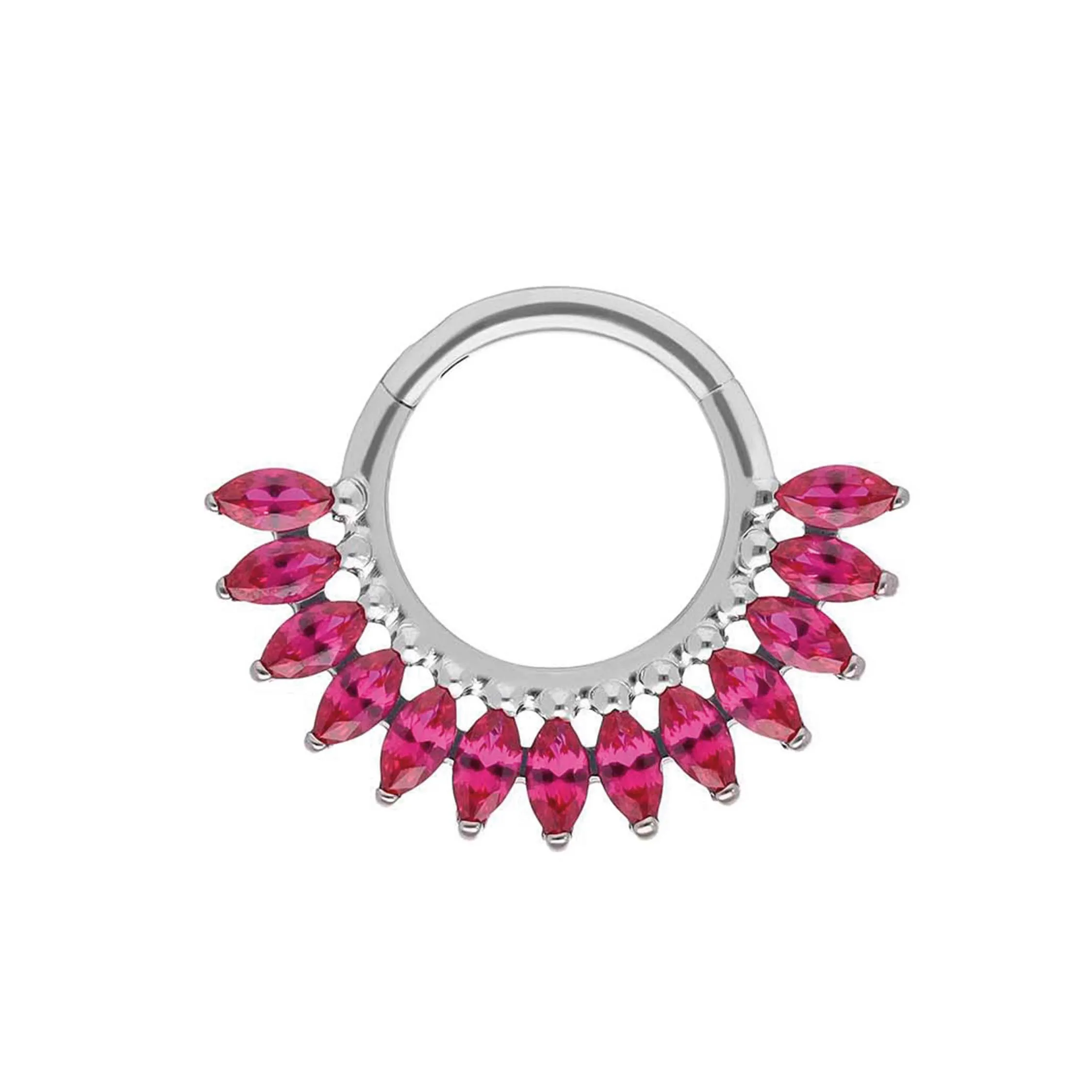 maria ruby clicker ring