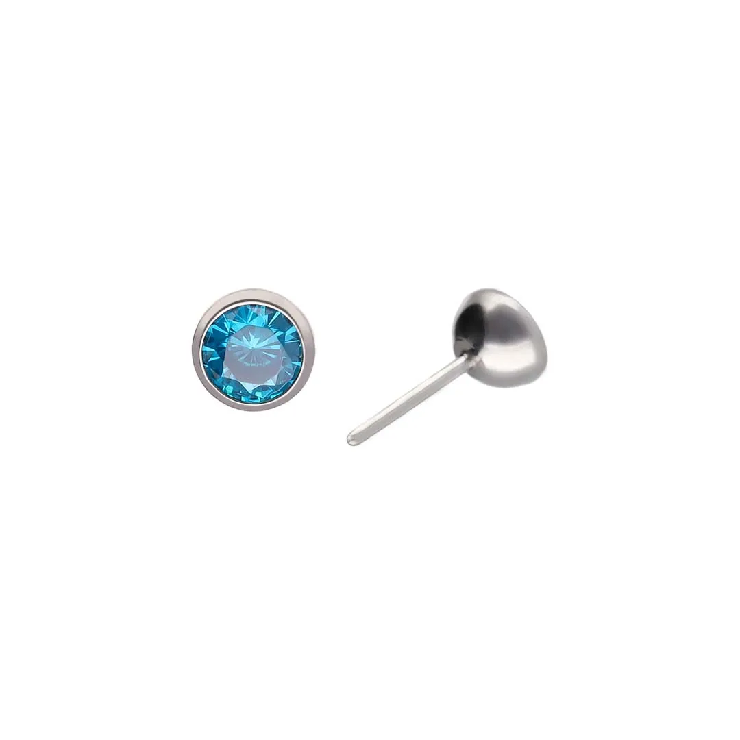 Lilbit blue Push Pin Topaz