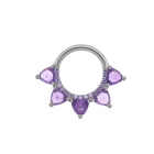 Anillo con bisagra de amatista Lucy