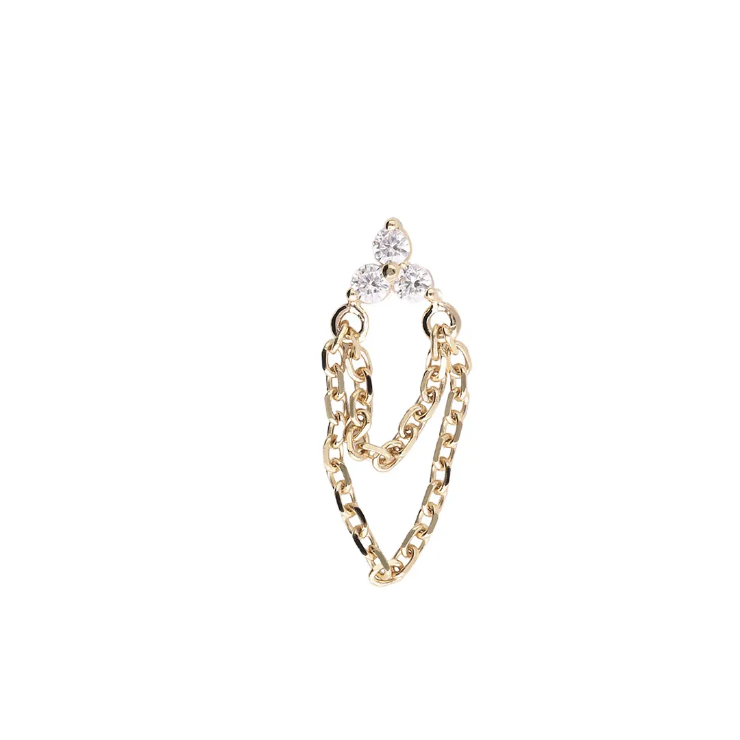 Tess Rainbow Moonstone Push Pin