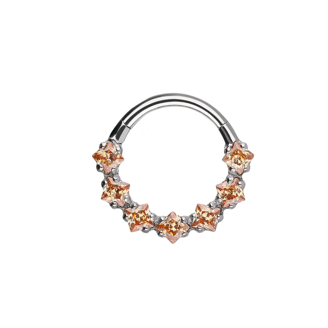 Brenda Champagne Hinged Ring