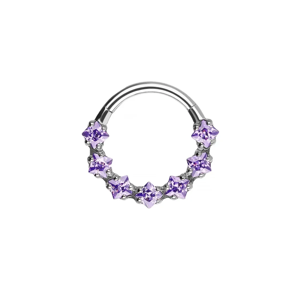 Brenda Amethyst Hinged Ring