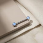 Threadless Barbell with Sky Blue Opal - TRM10998_1