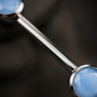 Threadless Barbell with Sky Blue Opal - TRM10998_2
