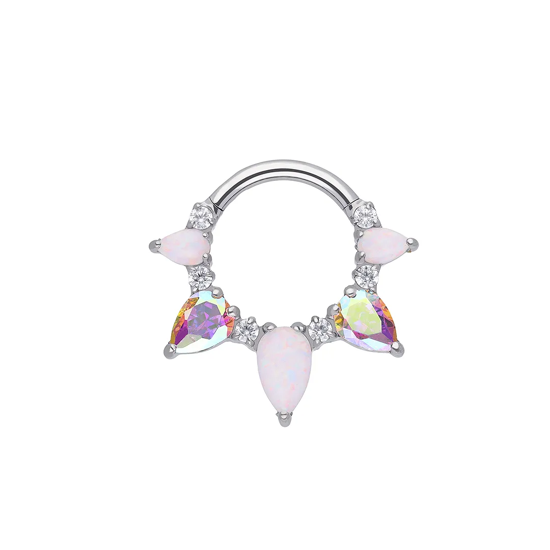 Clara White AB Hinged Ring